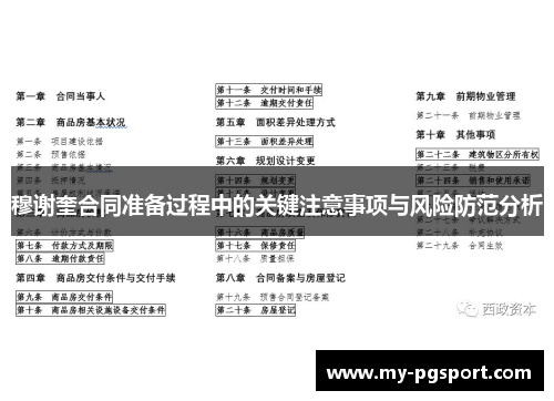 穆谢奎合同准备过程中的关键注意事项与风险防范分析